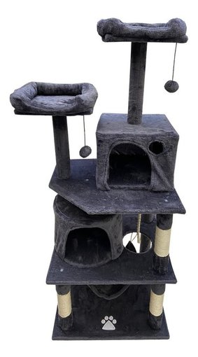 Imagen de Rascador 2 casas 60x50x145cm