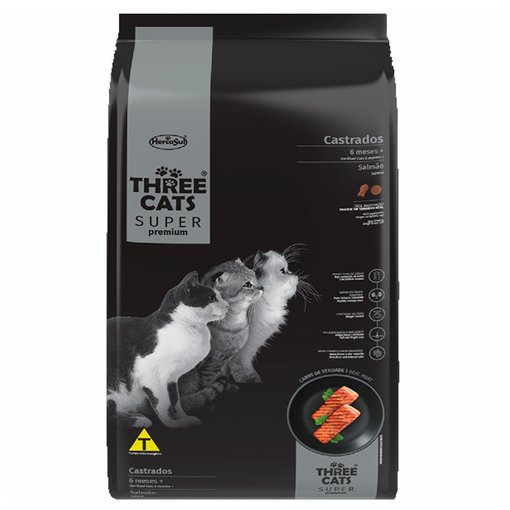 Imagen de Three Cats SP CASTRADO SALMON 3 KILOS
