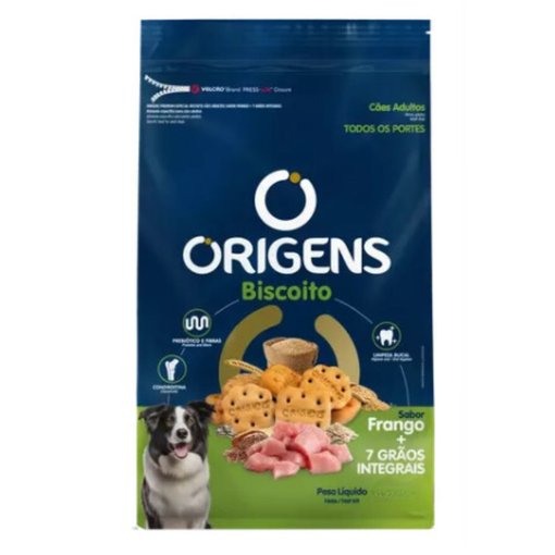 Imagen de Origens galletas perro adulto pollo +7 granos 400gr