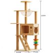 Imagen de Rascador madera 39,5X47,5X120CM