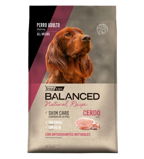 Imagen de Balanced Natural Recipe perro cerdo 15kg