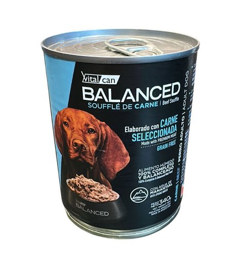 Imagen de Balanced Souffle perros adultos carne 340g