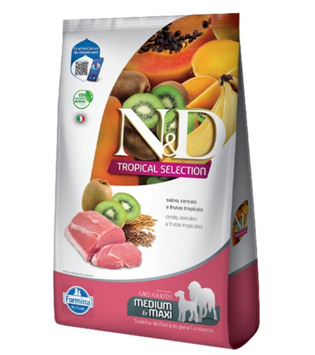 Imagen de N&D TROPICAL CAN AD MD/MX CERDO 2KG