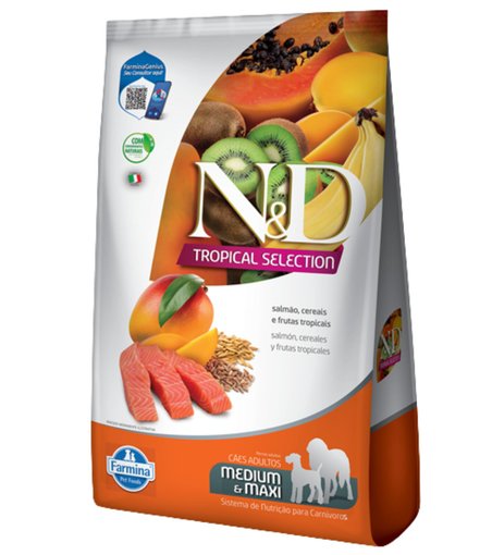 Imagen de N&D TROPICAL CAN AD MD/MX SALMON 10KG