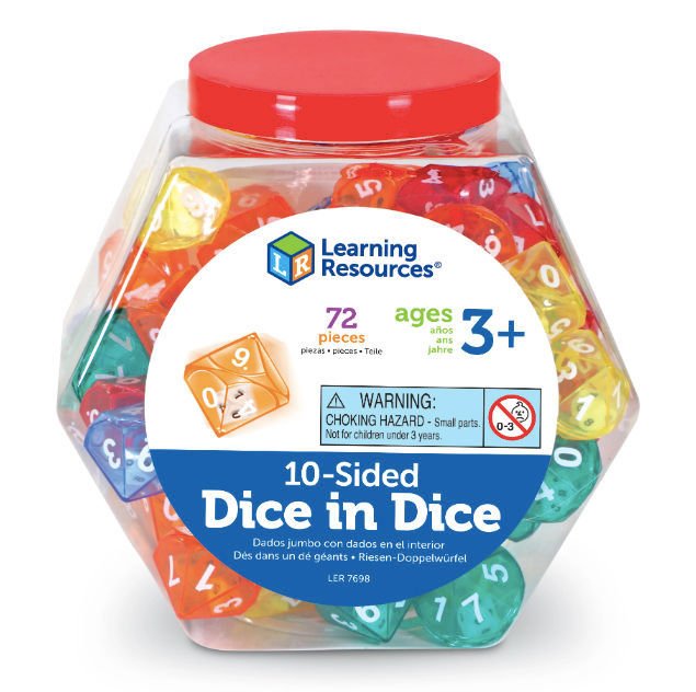 Imagen de Dados Decaedros (Set de72)