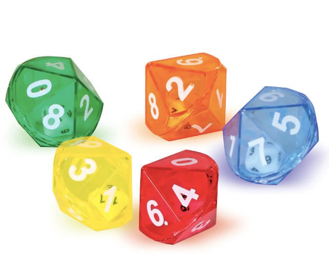 Imagen de Dados Decaedros (Set de72)