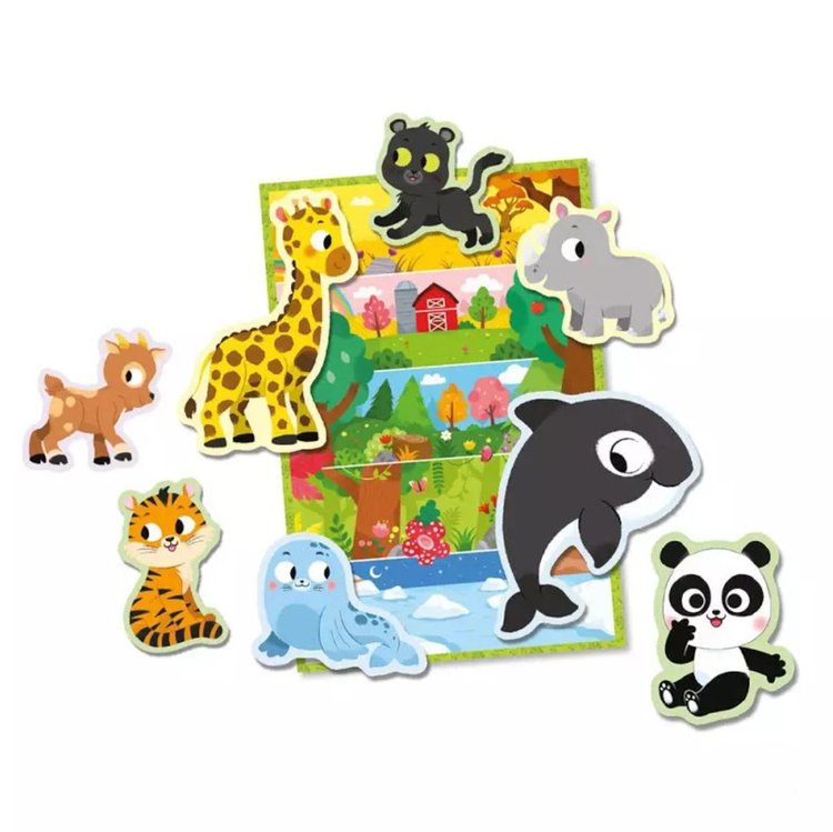 Imagen de Juego de imanes, animales bebés