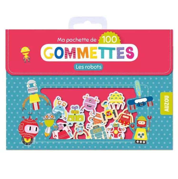 Imagen de 100 stickers de robots