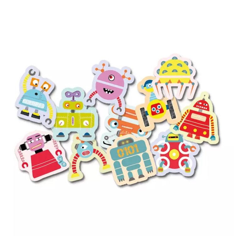 Imagen de 100 stickers de robots