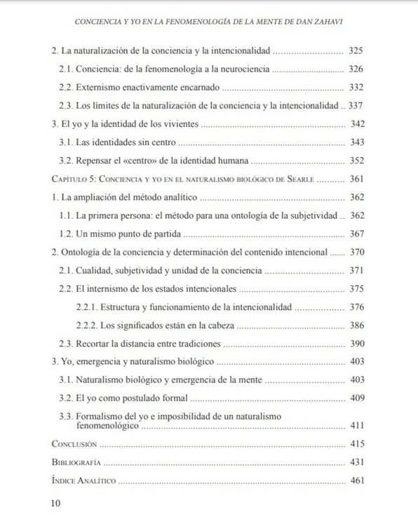 Imagen de Conciencia y yo en la fenomenología de la mente de Dan Zahav