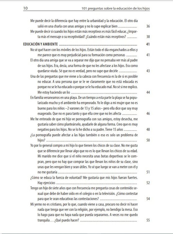 Imagen de 101 preguntas sobre la educación de los hijos