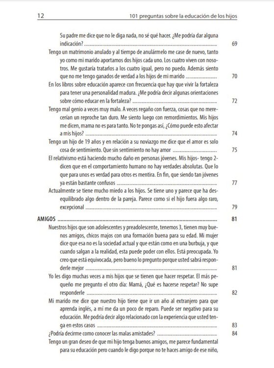 Imagen de 101 preguntas sobre la educación de los hijos