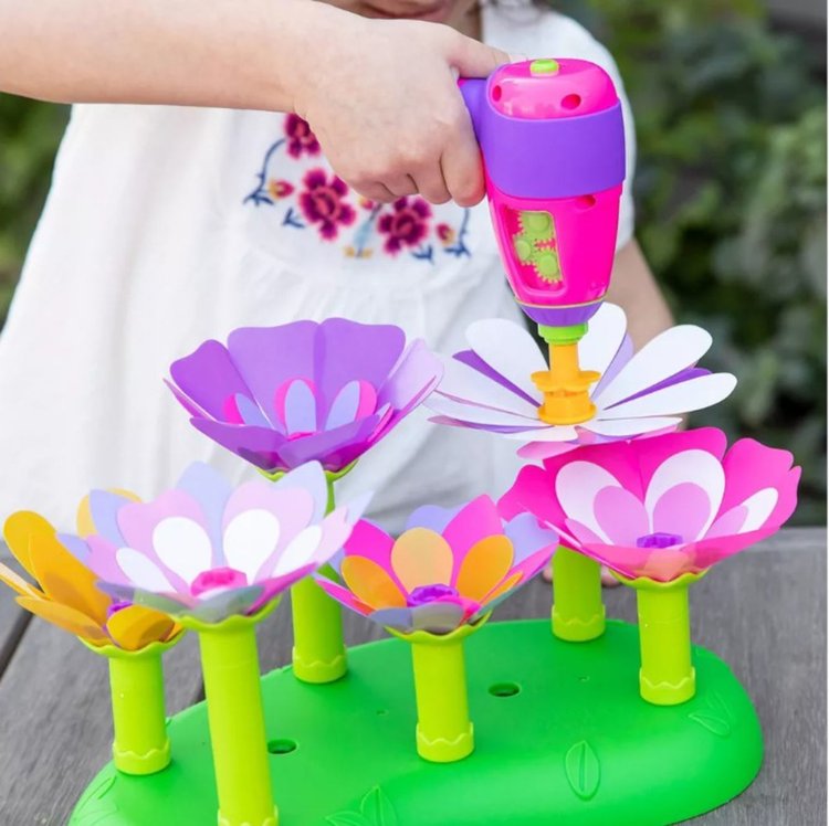Imagen de Design & Drill Stem Garden - Juego de construcción de flores