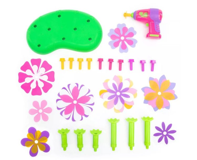 Imagen de Design & Drill Stem Garden - Juego de construcción de flores