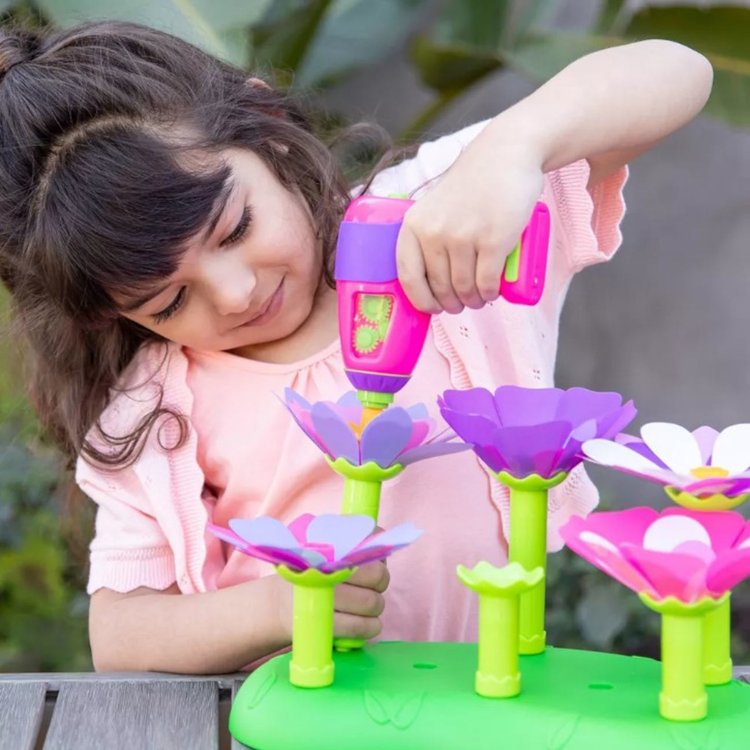 Imagen de Design & Drill Stem Garden - Juego de construcción de flores