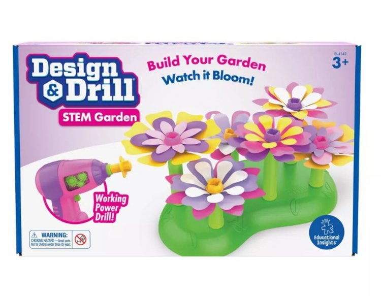 Imagen de Design & Drill Stem Garden - Juego de construcción de flores