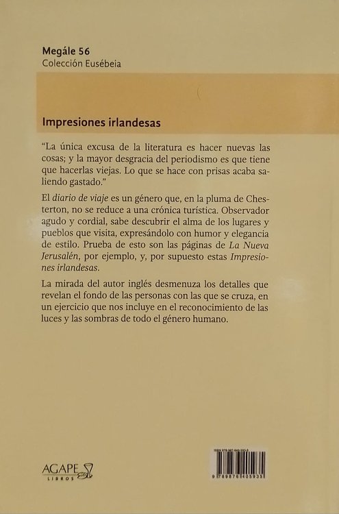 Imagen de Impresiones irlandesas - Gilbert K. Chesterton