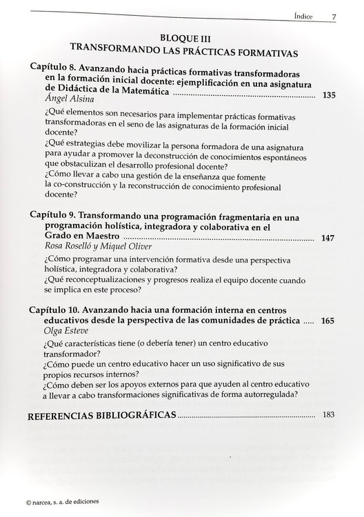 Imagen de Hacia una formación transformadora de docentes