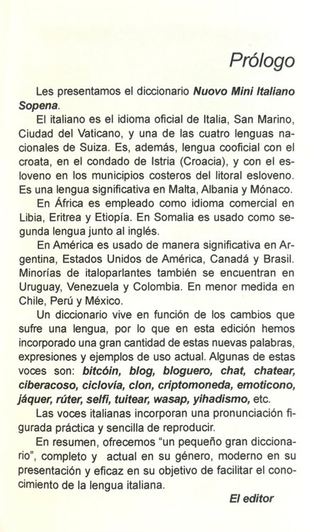 Imagen de Mini diccionario Italiano