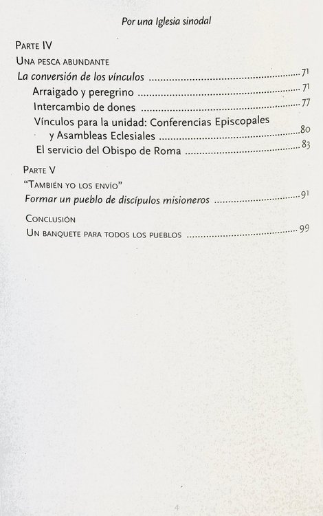 Imagen de Por una Iglesia Sinodal: comunión, participación y misión