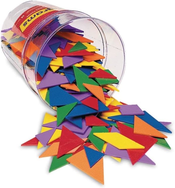 Imagen de Tangrams (set de 30) 4 colores