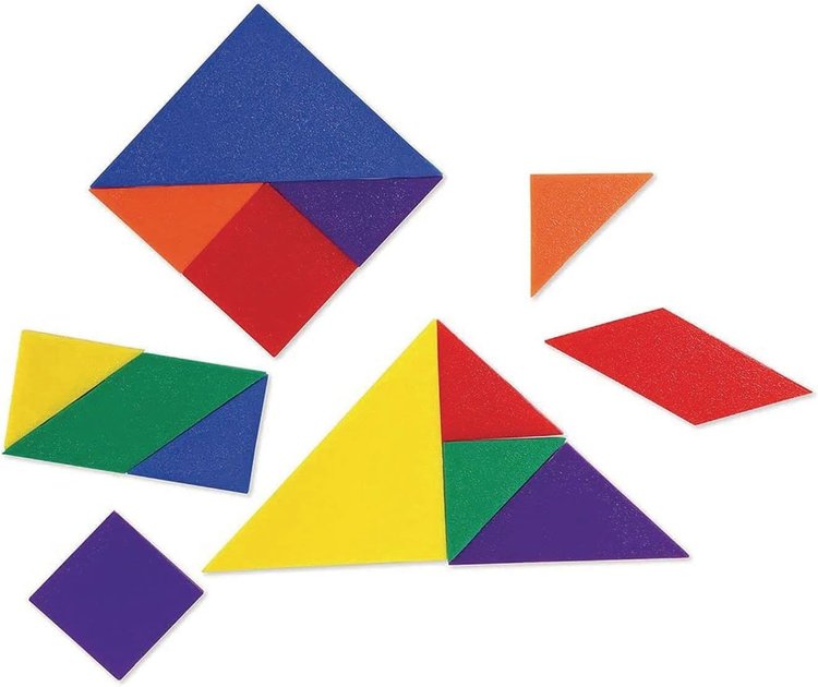 Imagen de Tangrams (set de 30) 4 colores