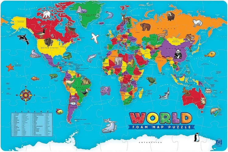 Imagen de Rompecabezas mapa mundial