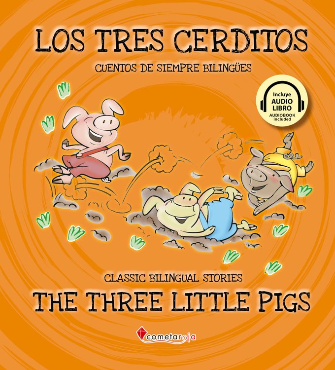 Imagen de Los tres cerditos - The three little pigs. Audiolibro bilingüe