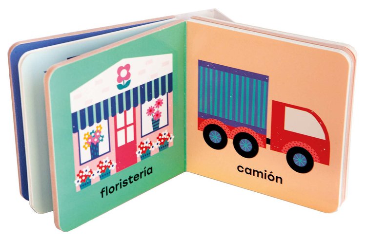 Imagen de Mi librería. 6 libros de cartón con páginas texturadas