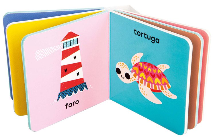 Imagen de Mi librería. 6 libros de cartón con páginas texturadas