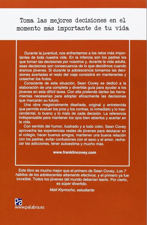 Imagen de Las 6 decisiones más importantes de tu vida. Guía para jóvenes
