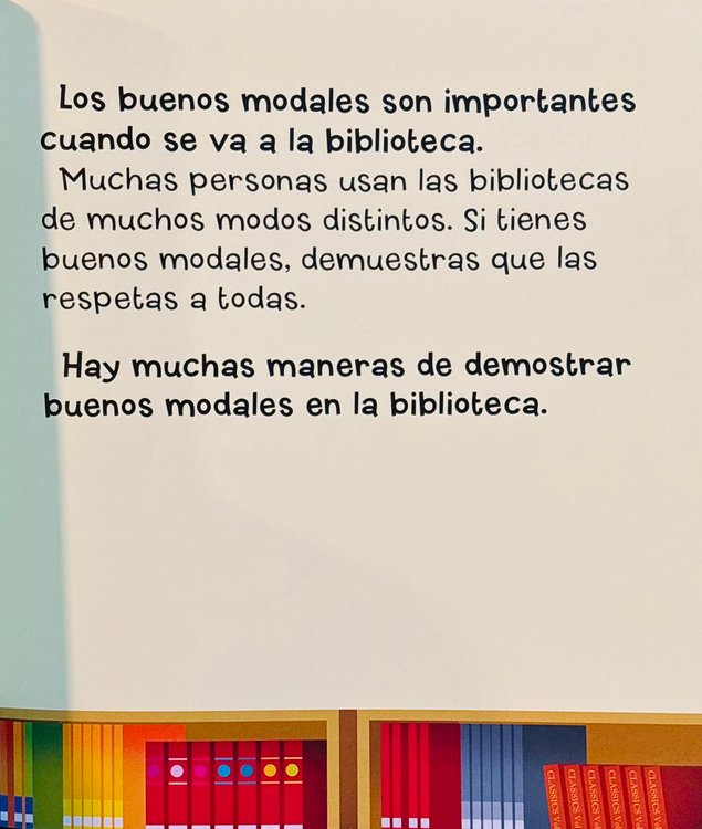 Imagen de Buenos modales en la biblioteca