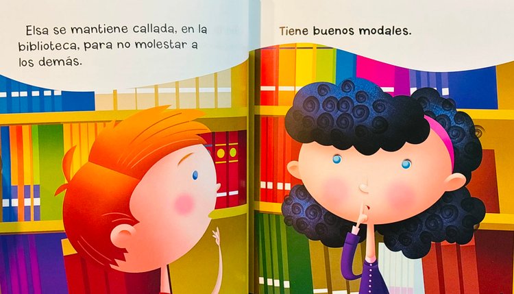 Imagen de Buenos modales en la biblioteca
