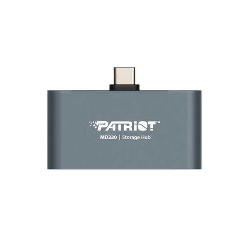 Hub USB-C Patriot MD330 3 en 1 256GB PM0256GH013 con SSD integrado, salida HDMI 4K y carga USB-C Power Delivery de 100W