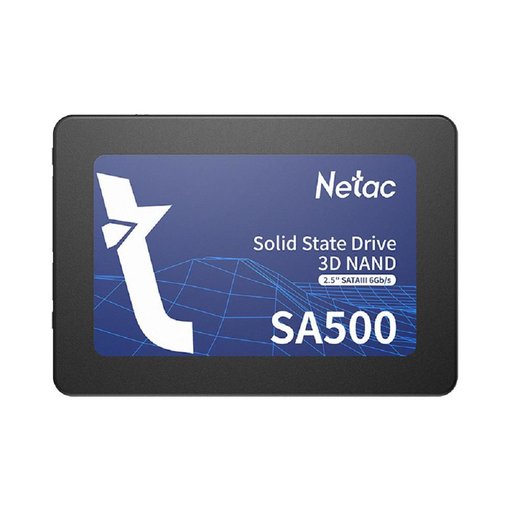 Disco SSD Netac SA500 240GB 2.5 SATA III modelo NT01SA500-240-S3X con memoria 3D NAND y velocidades de hasta 520 MB/s para notebooks y PC de escritorio