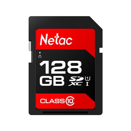 Memoria SD NETAC P600 SDXC 128GB Class 10 UHS-I U1 NT02P600STN-128G-R para cámaras y drones
