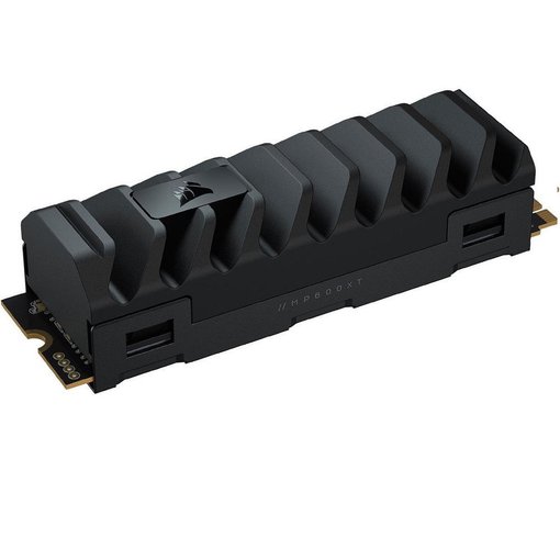 Disco SSD M.2 NVMe Corsair MP600 PRO 2TB PCIe 4.0 Gen4 con disipador de aluminio modelo CSSD-F2000GBMP600PXT, velocidades de hasta 7400 MB/s para gaming y PC de alto rendimiento