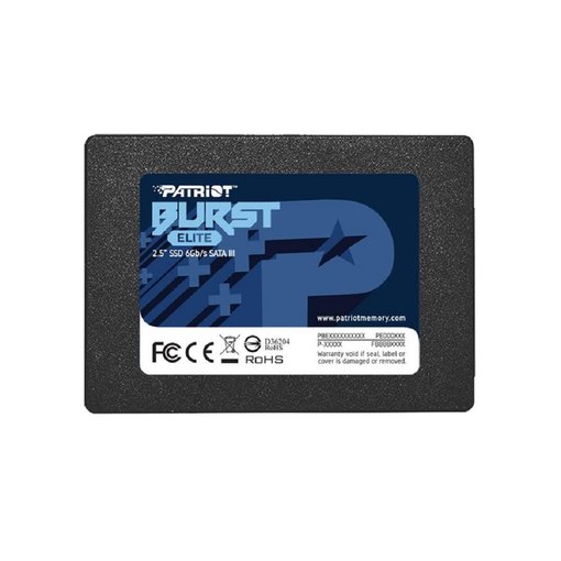 Disco SSD Patriot Burst Elite 480GB 2.5 SATA III PBE480GS25SSDR con memoria 3D TLC NAND y velocidad de hasta 450 MB/s para PC y notebook