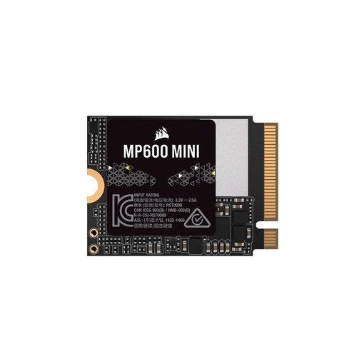 Disco SSD M.2 Corsair MP600 MINI 2TB PCIe 4.0 NVMe 2230 CSSD-F2000GBMP600MNR2 con memoria 3D TLC NAND y velocidad de hasta 7000 MB/s