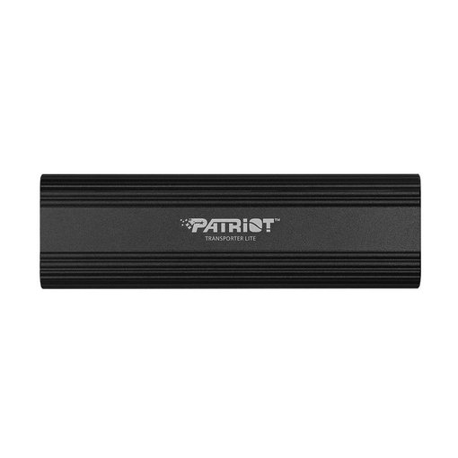 Disco SSD externo Patriot Transporter Lite de 1TB con conexión USB 3.2 Gen 2 y velocidades de hasta 1000 MB/s.