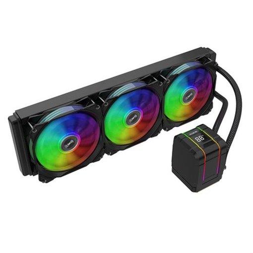 Water Cooler Alseye MAX M360 Plus II RGB Black de 360mm con refrigeración líquida AIO.