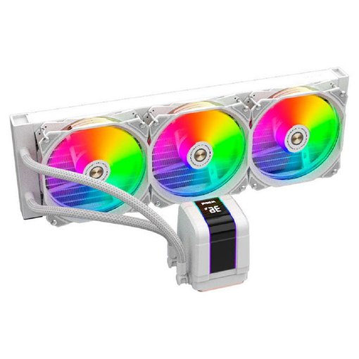 Water Cooler Alseye MAX M360 Plus RGB White de 360mm con refrigeración líquida AIO.