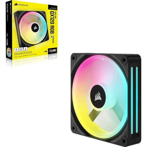 Imagen de FAN COOLER CORSAIR ICUE LINK QX120 RGB 120MM PWM BLACK CO-9051001-WW