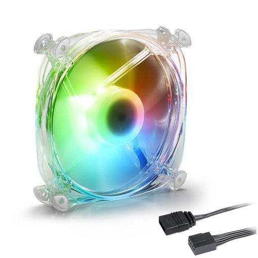 Cooler Sharkoon Shark Disc PWM ARGB de 120 mm RGB y 1400 RPM para CPU
