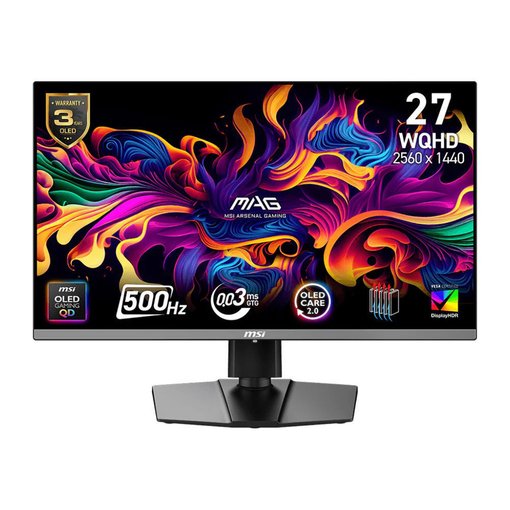 Monitor MSI MAG 272QP QD-OLED de 27 pulgadas QHD 240Hz para gaming con alta calidad de imagen