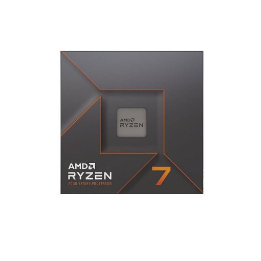 Procesador AMD Ryzen 7 7700X — CPU de escritorio con 8 núcleos, 16 hilos, arquitectura Zen 4, frecuencia turbo de 5.4 GHz, 32 MB de caché L3 y gráficos integrados Radeon RDNA 2, compatible con socket AM5.