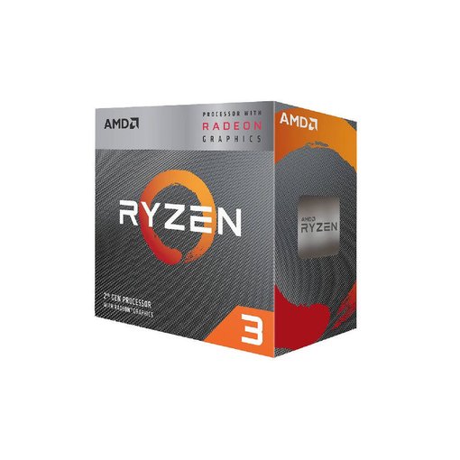 Procesador AMD Ryzen 3 3200G — CPU de escritorio con 4 núcleos, 4 hilos, frecuencia turbo de 4.0 GHz, gráficos integrados Radeon Vega 8 y socket AM4.