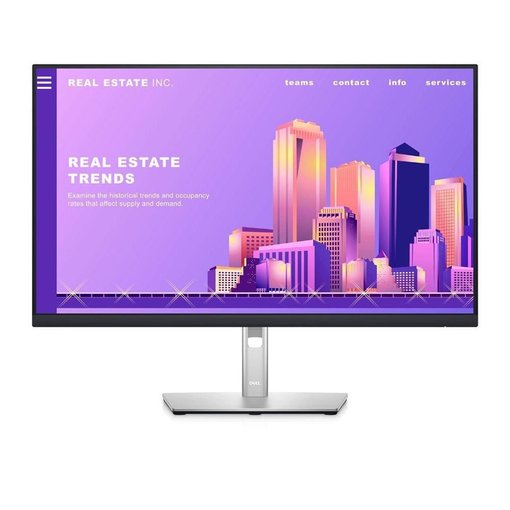 Monitor Dell P2722H de 27 pulgadas con panel IPS Full HD, HDMI, DisplayPort, USB y soporte ergonómico ajustable