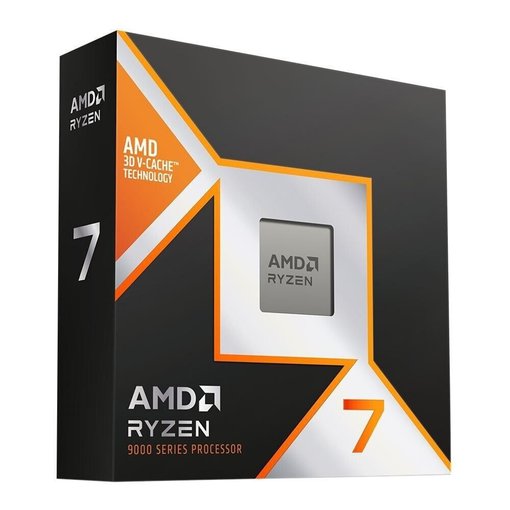 Procesador AMD Ryzen 7 9800X3D — CPU de escritorio con 8 núcleos, 16 hilos, arquitectura Zen 5 con 3D V‑Cache, frecuencia turbo de hasta 5.6 GHz, 96 MB de caché L3 y socket AM5, ideal para gaming competitivo y productividad avanzada.