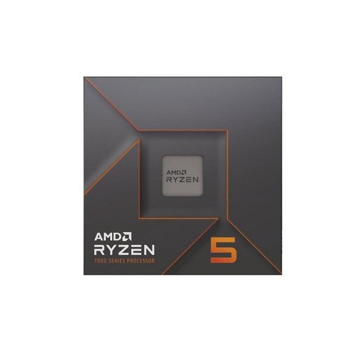 Procesador AMD Ryzen 5 7600X — CPU de escritorio con 6 núcleos, 12 hilos, arquitectura Zen 4, frecuencia turbo de hasta 5.3 GHz, 32 MB de caché L3 y socket AM5.